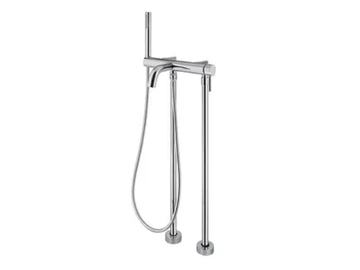 TOKYO - Floor standing single handle steel bathtub set by Gaia Mobili - view 2